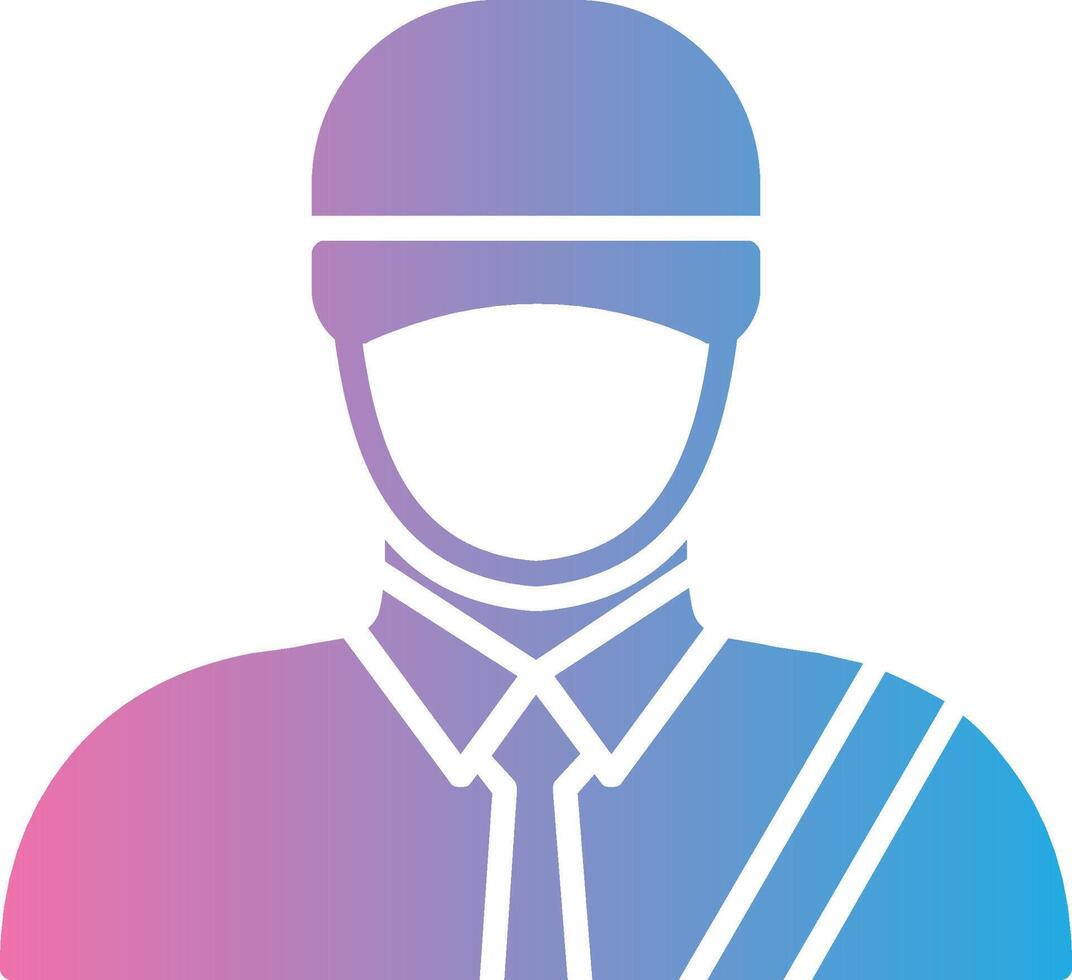 Postman Glyph Gradient Icon Design vector