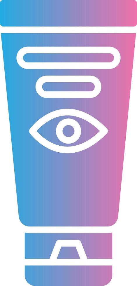 Eye Cream Glyph Gradient Icon Design vector