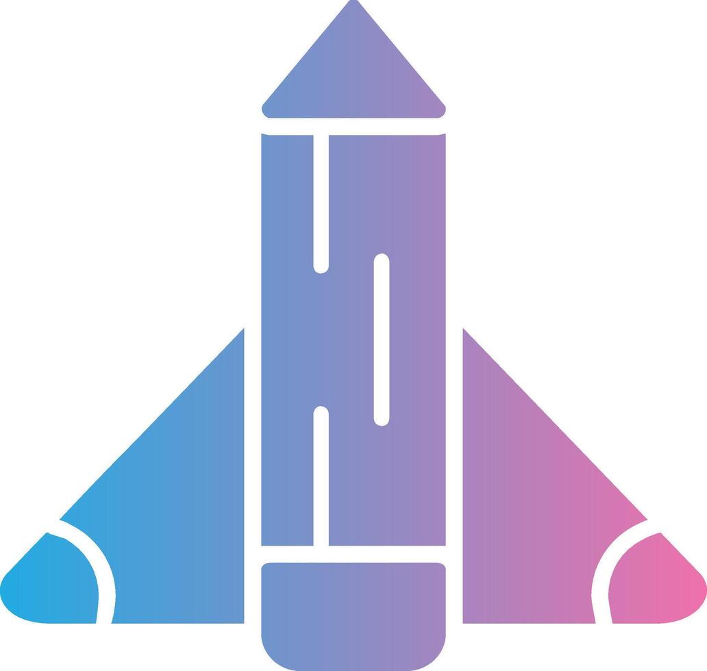 Startup Glyph Gradient Icon Design vector