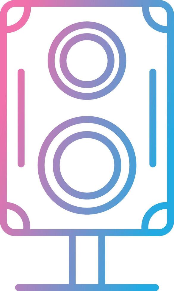 Speakers Line Gradient Icon Design vector