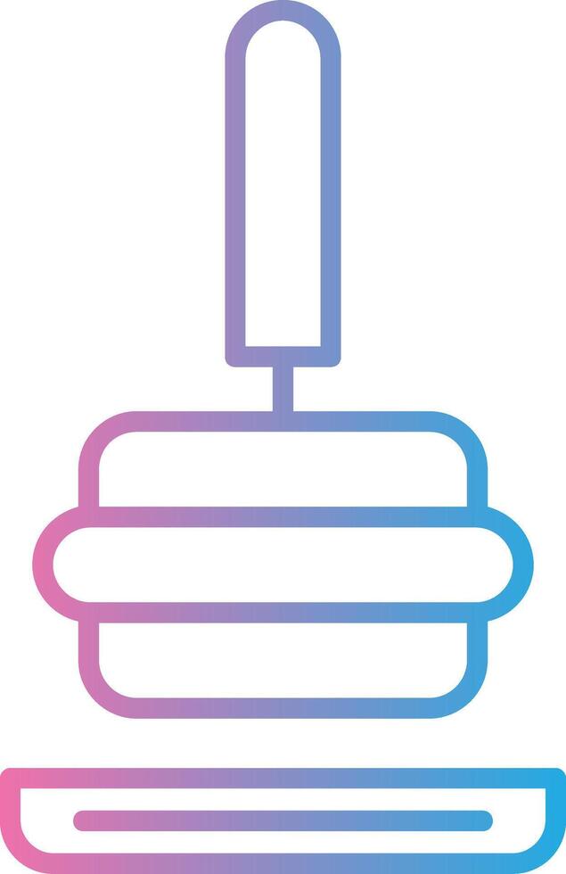 Tamper Line Gradient Icon Design vector