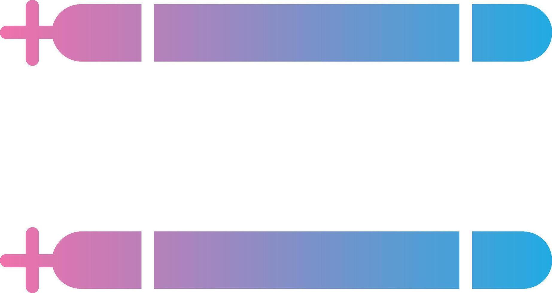 Sticks Glyph Gradient Icon Design vector
