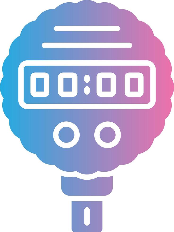 Pressure Gauge Glyph Gradient Icon Design vector