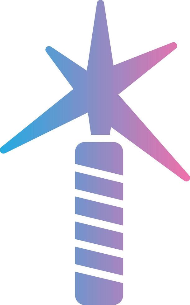 Flare Glyph Gradient Icon Design vector