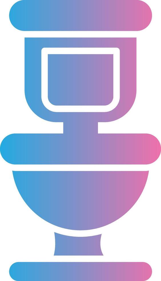Toilet Glyph Gradient Icon Design vector