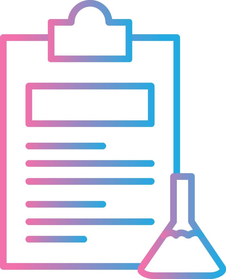Experiments Line Gradient Icon Design vector