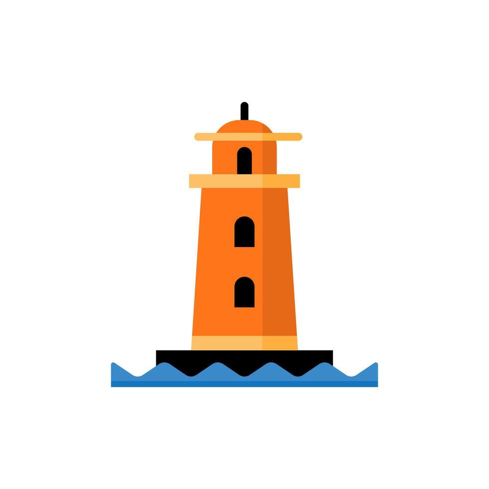 Light house icon design, isolated white background style vector