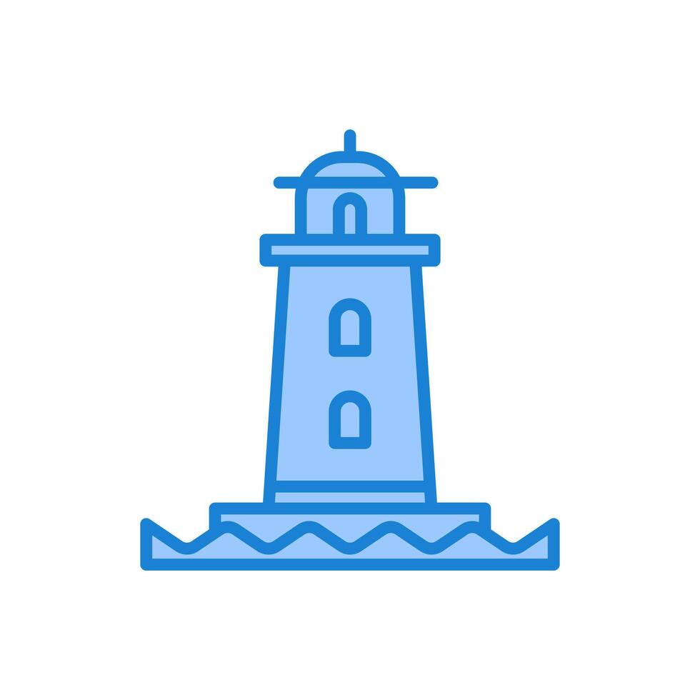 Light house icon design, isolated white background style vector