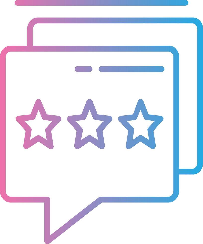 Feedback Chat Line Gradient Icon Design vector