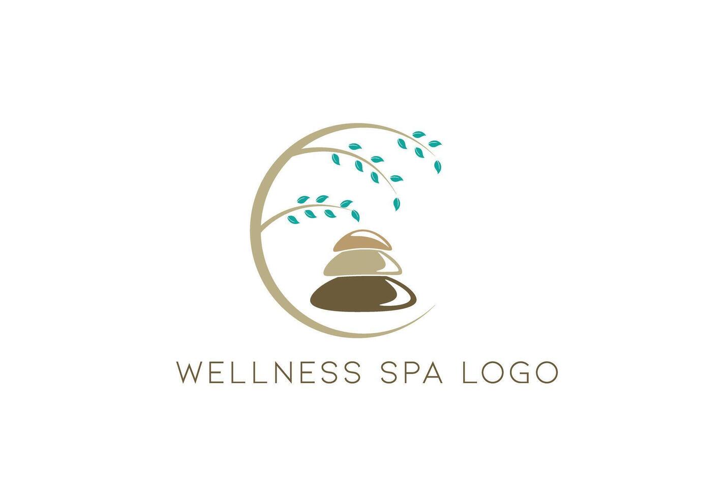 massage center spa logo vector