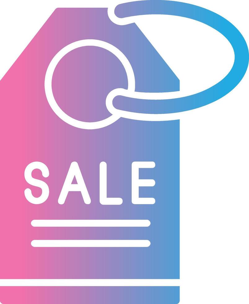 Sale Glyph Gradient Icon Design vector