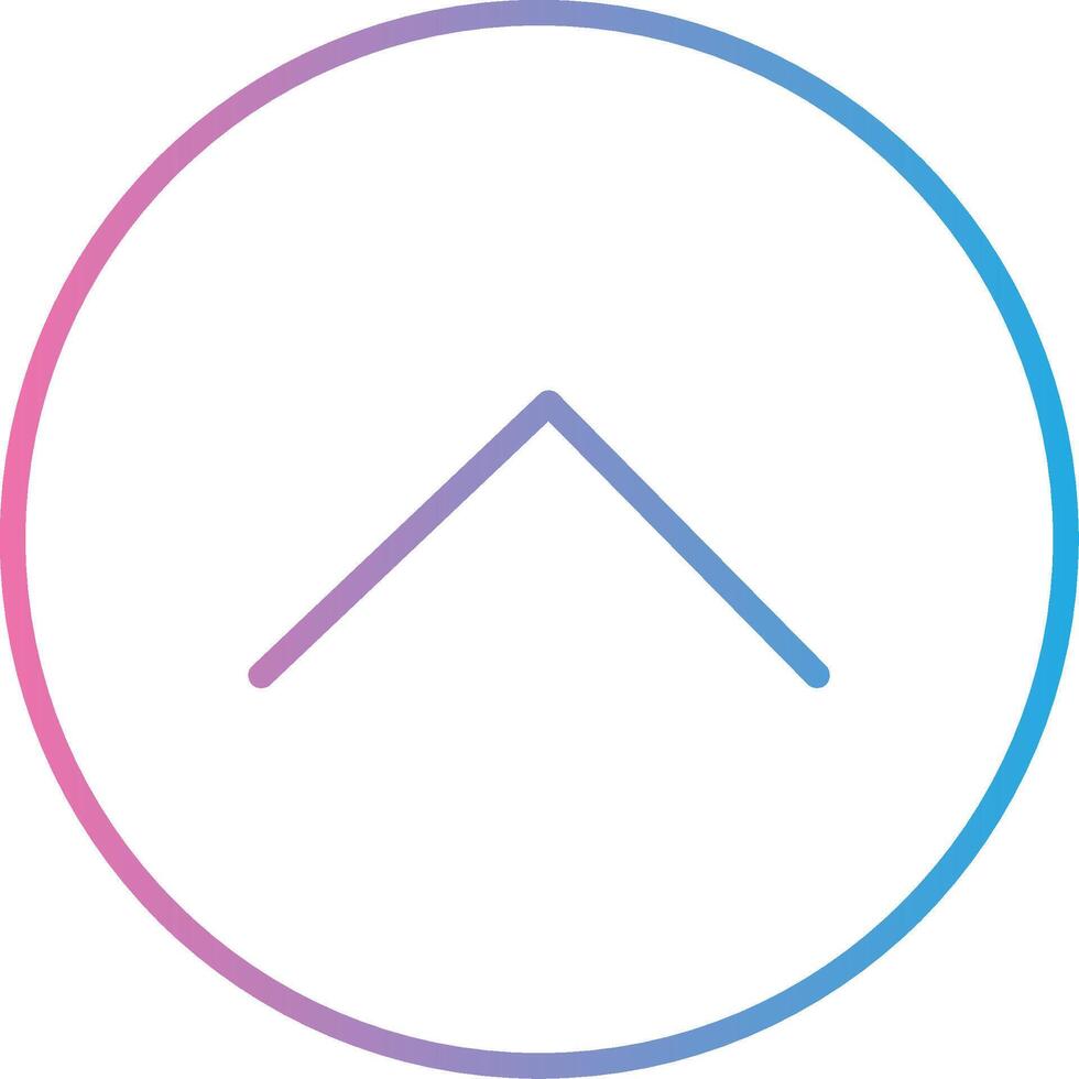 Chevron Line Gradient Icon Design vector
