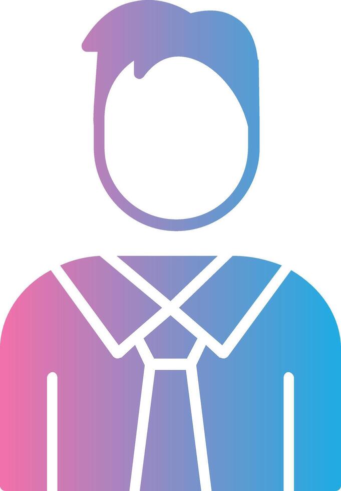 Supervisor Glyph Gradient Icon Design vector