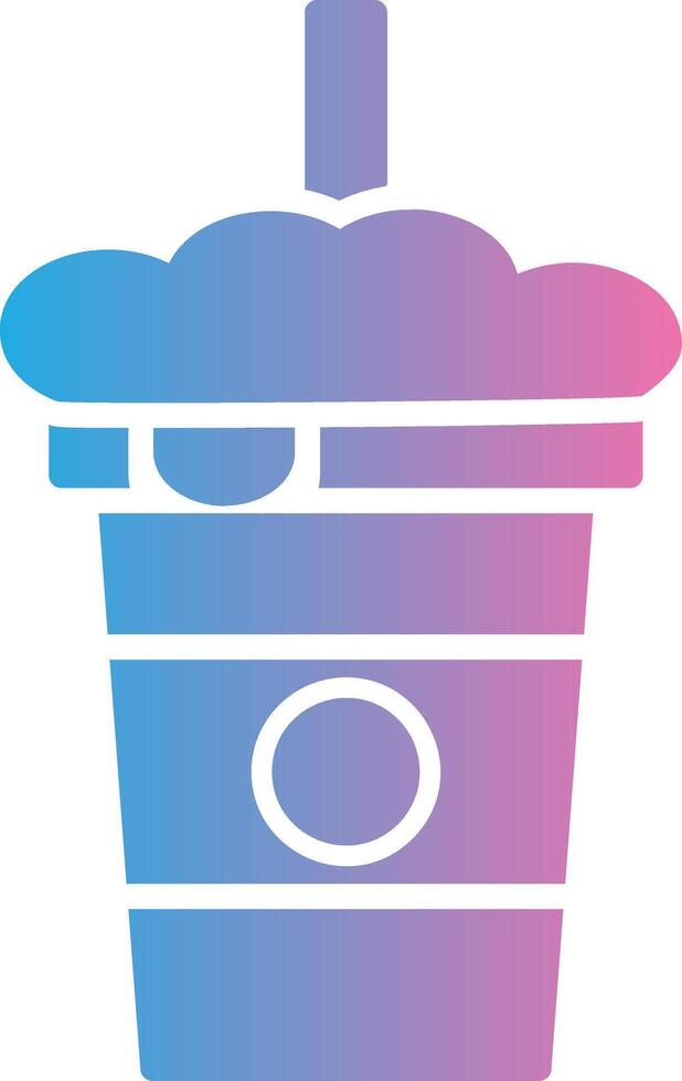 Soda Glyph Gradient Icon Design vector