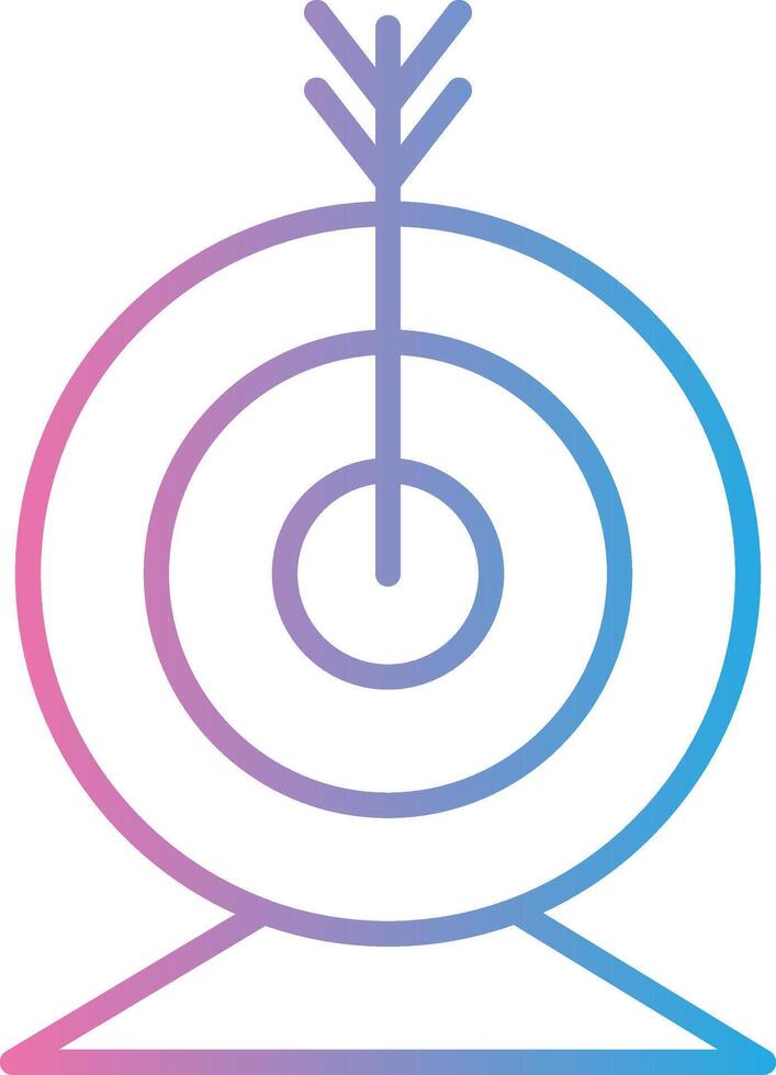 Targeting Line Gradient Icon Design vector
