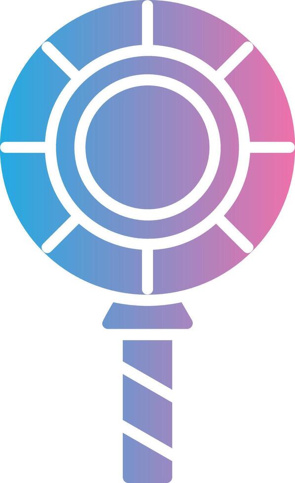 Lollipop Glyph Gradient Icon Design vector