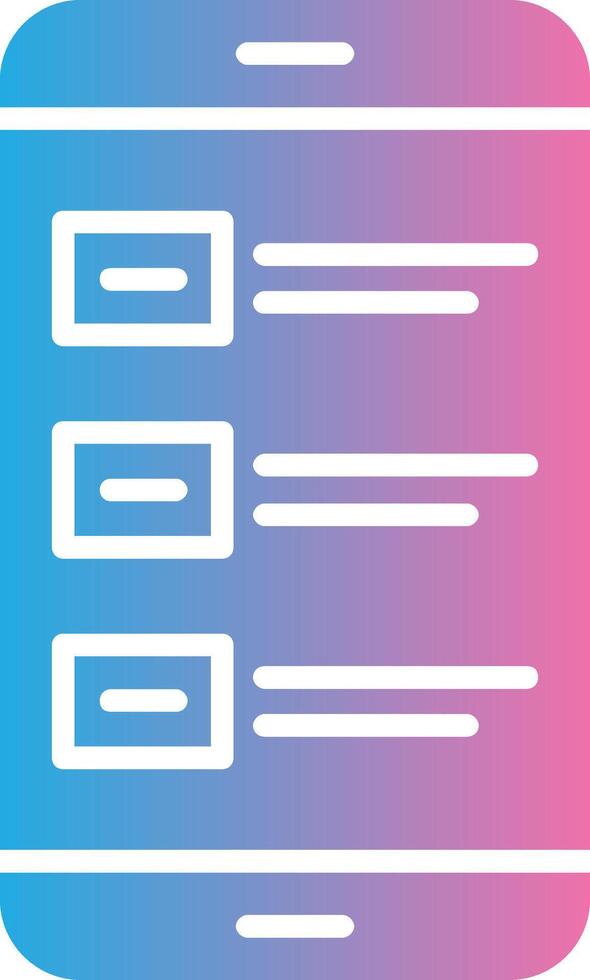 Survey Glyph Gradient Icon Design vector