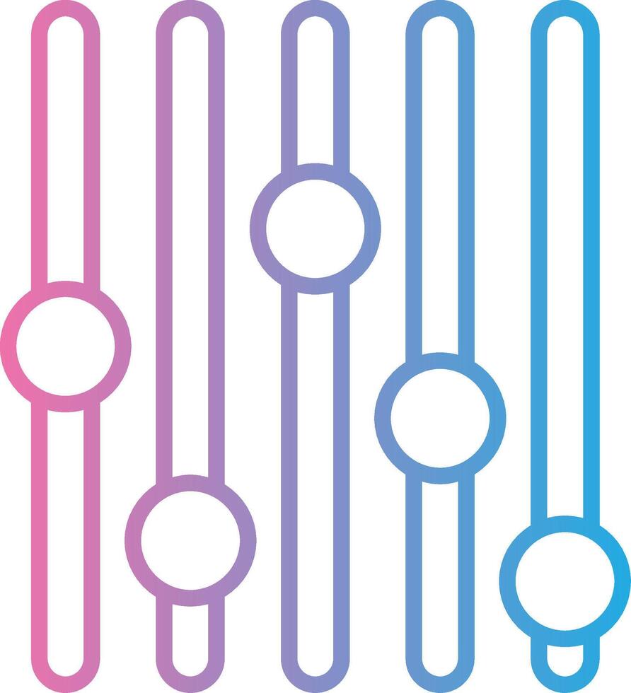 Volume Line Gradient Icon Design vector