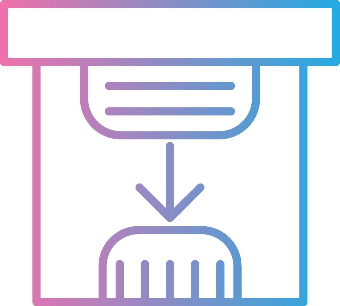 Save Line Gradient Icon Design vector