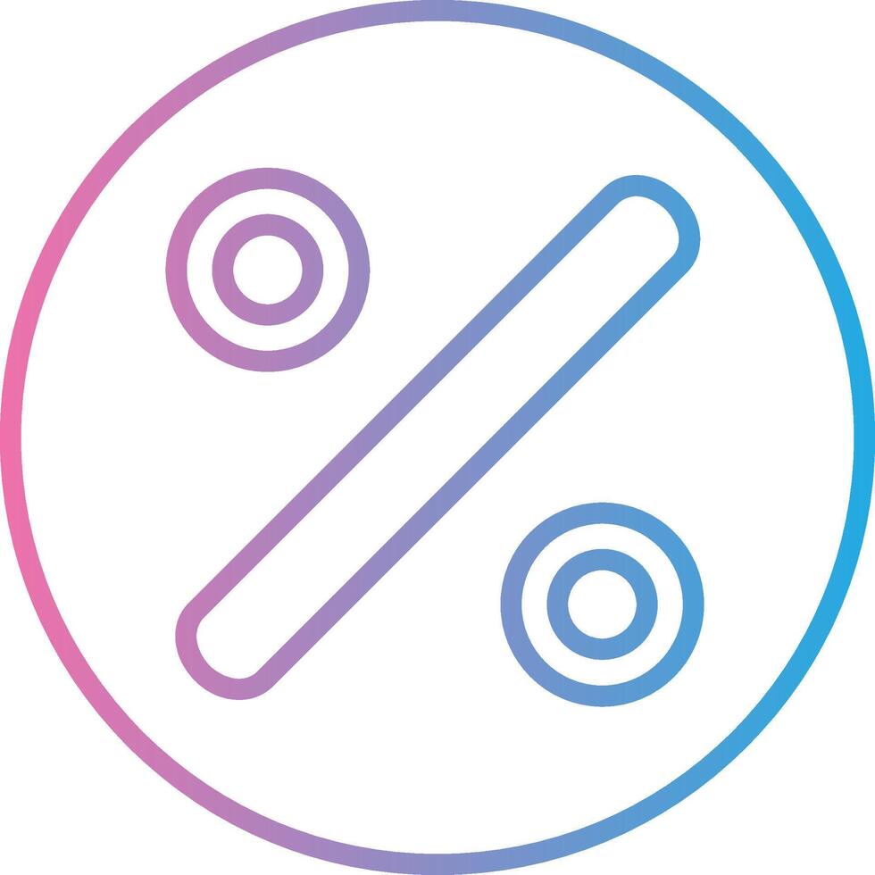 Divide Line Gradient Icon Design vector