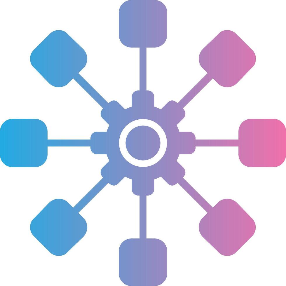 Structure Glyph Gradient Icon Design vector
