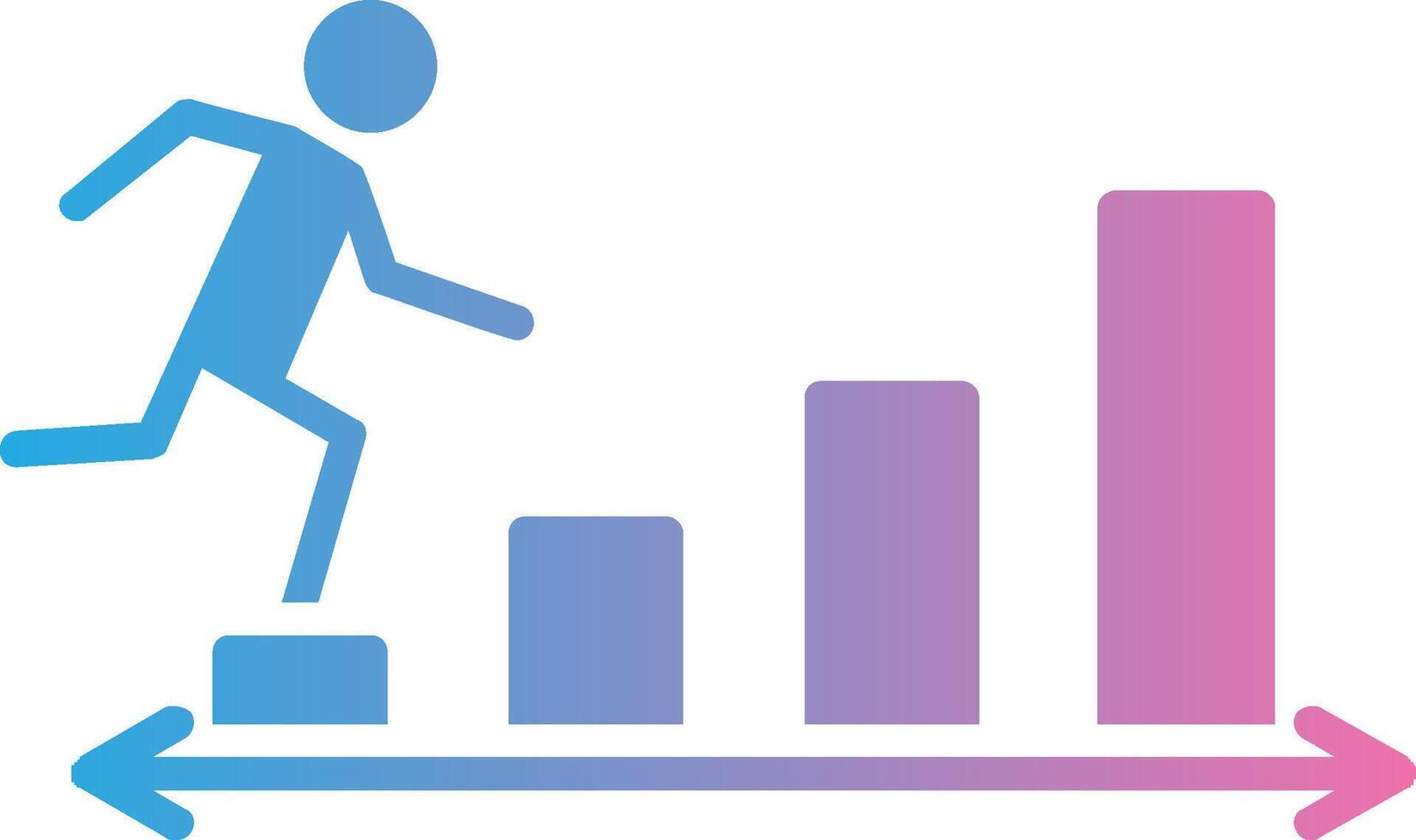 Commerce Career Glyph Gradient Icon Design vector