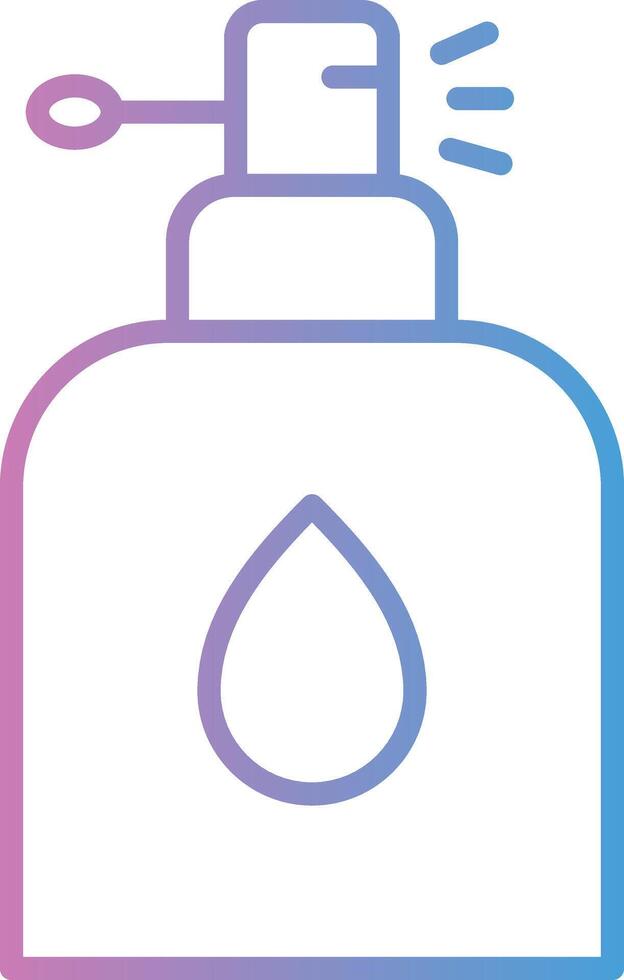 Perfume Line Gradient Icon Design vector