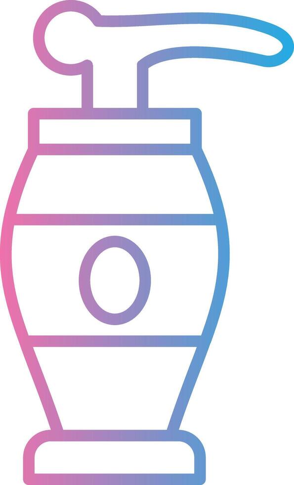 Lotion Line Gradient Icon Design vector