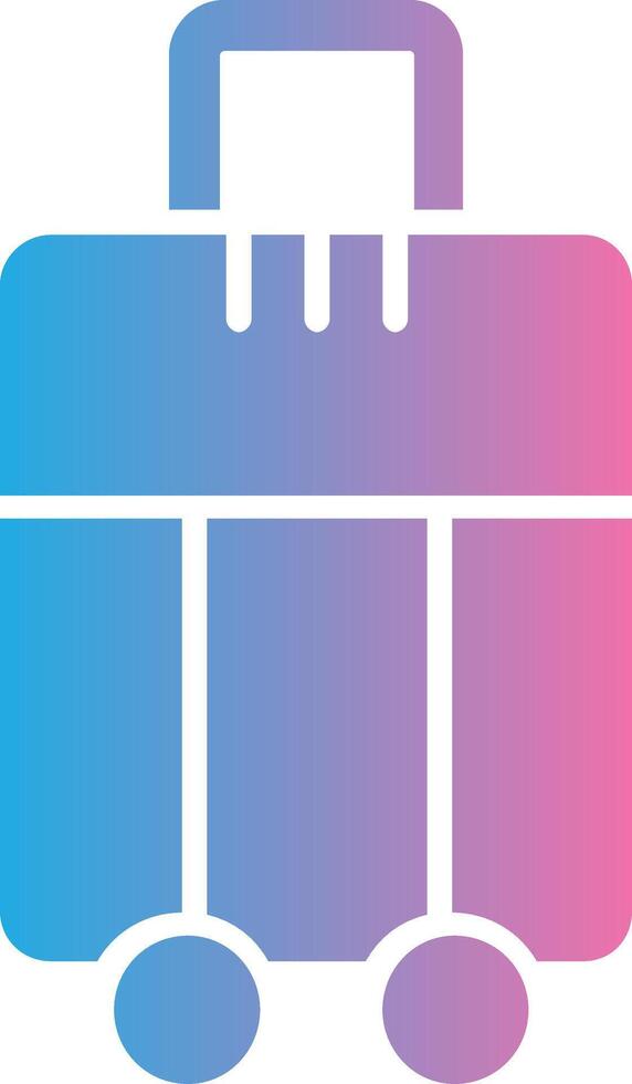 Luggage Glyph Gradient Icon Design vector