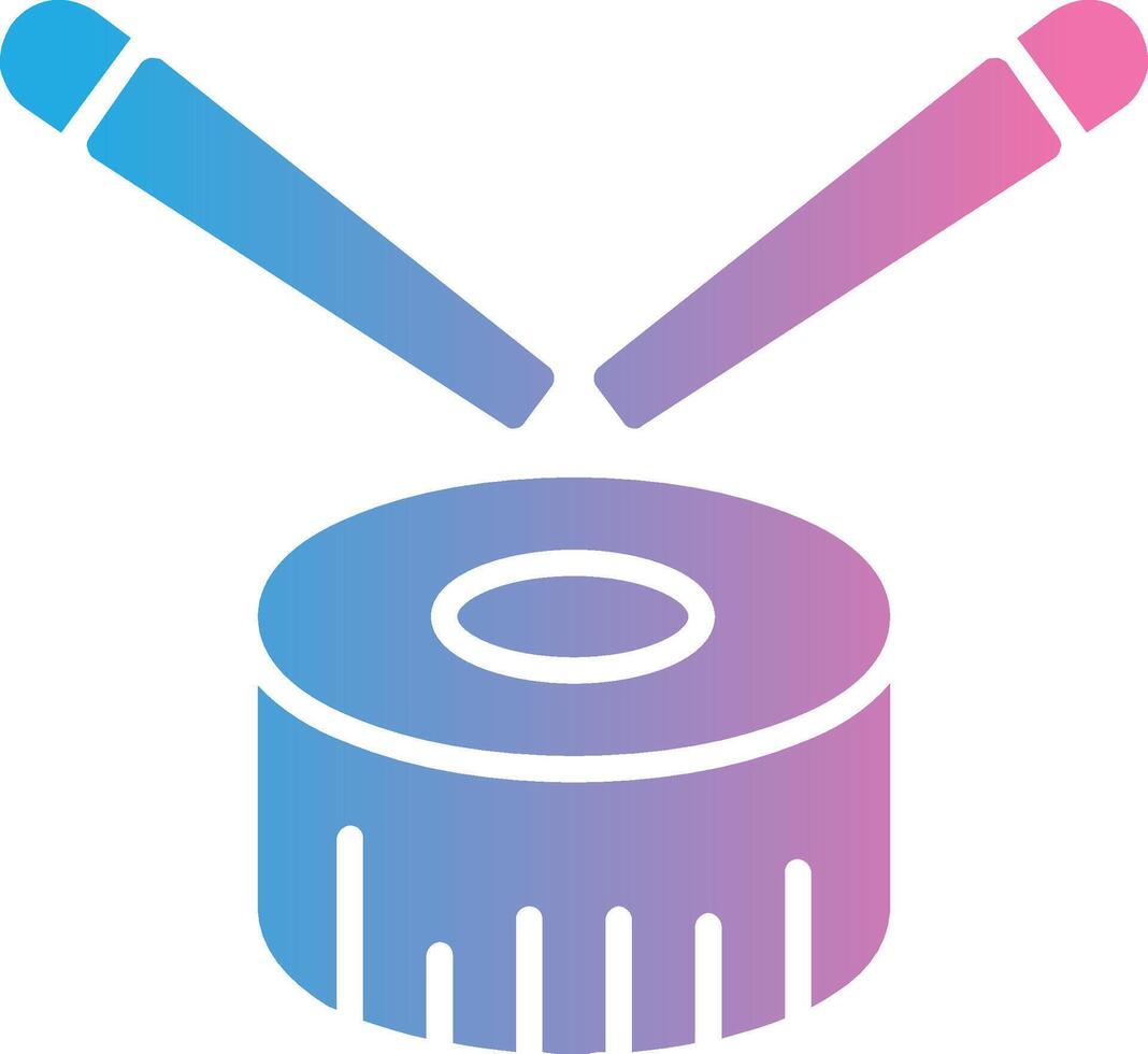 Sushi Glyph Gradient Icon Design vector