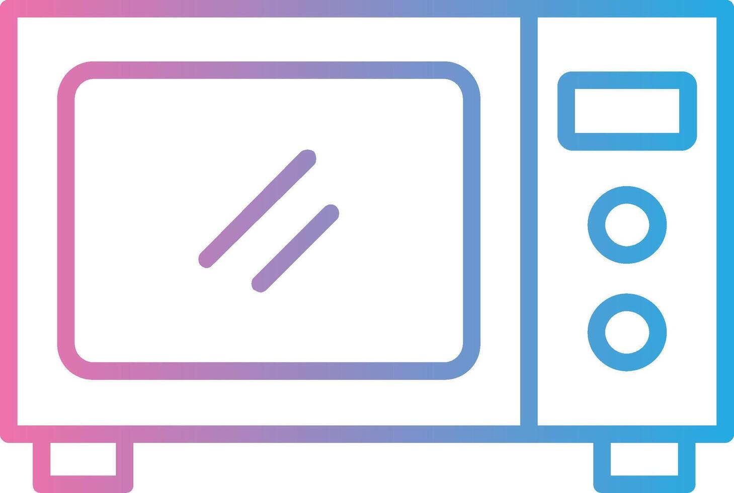 Microwave Line Gradient Icon Design vector