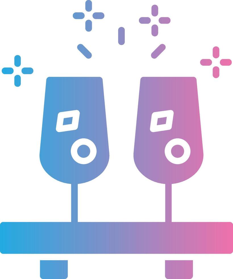 Drinks Glyph Gradient Icon Design vector