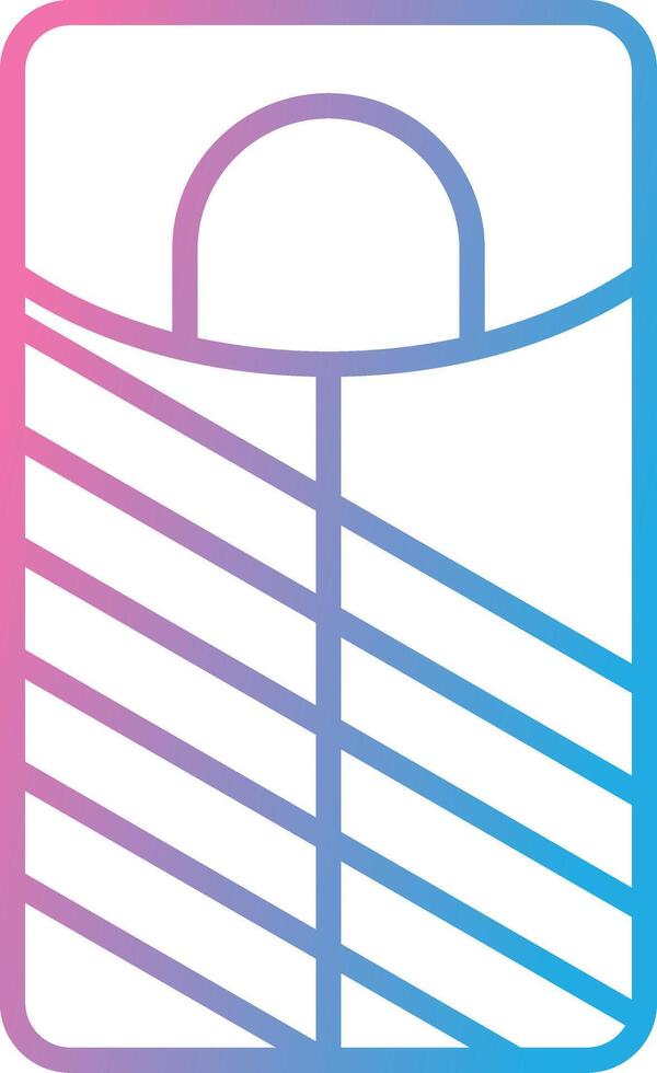Sleeping Bag Line Gradient Icon Design vector