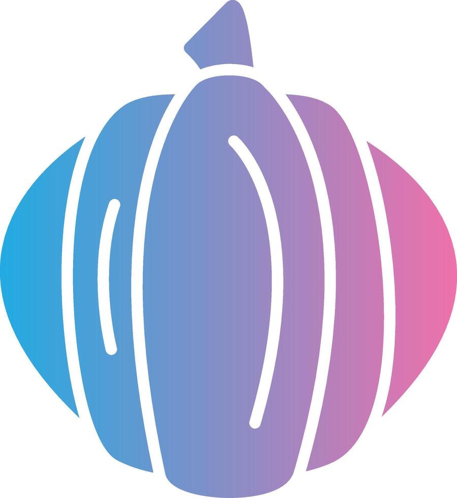 Pumpkin Glyph Gradient Icon Design vector