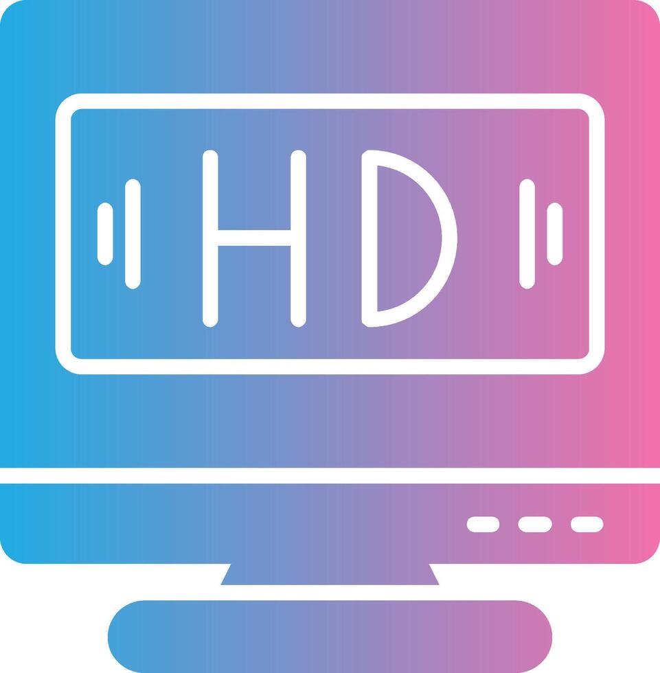 Hd Glyph Gradient Icon Design vector