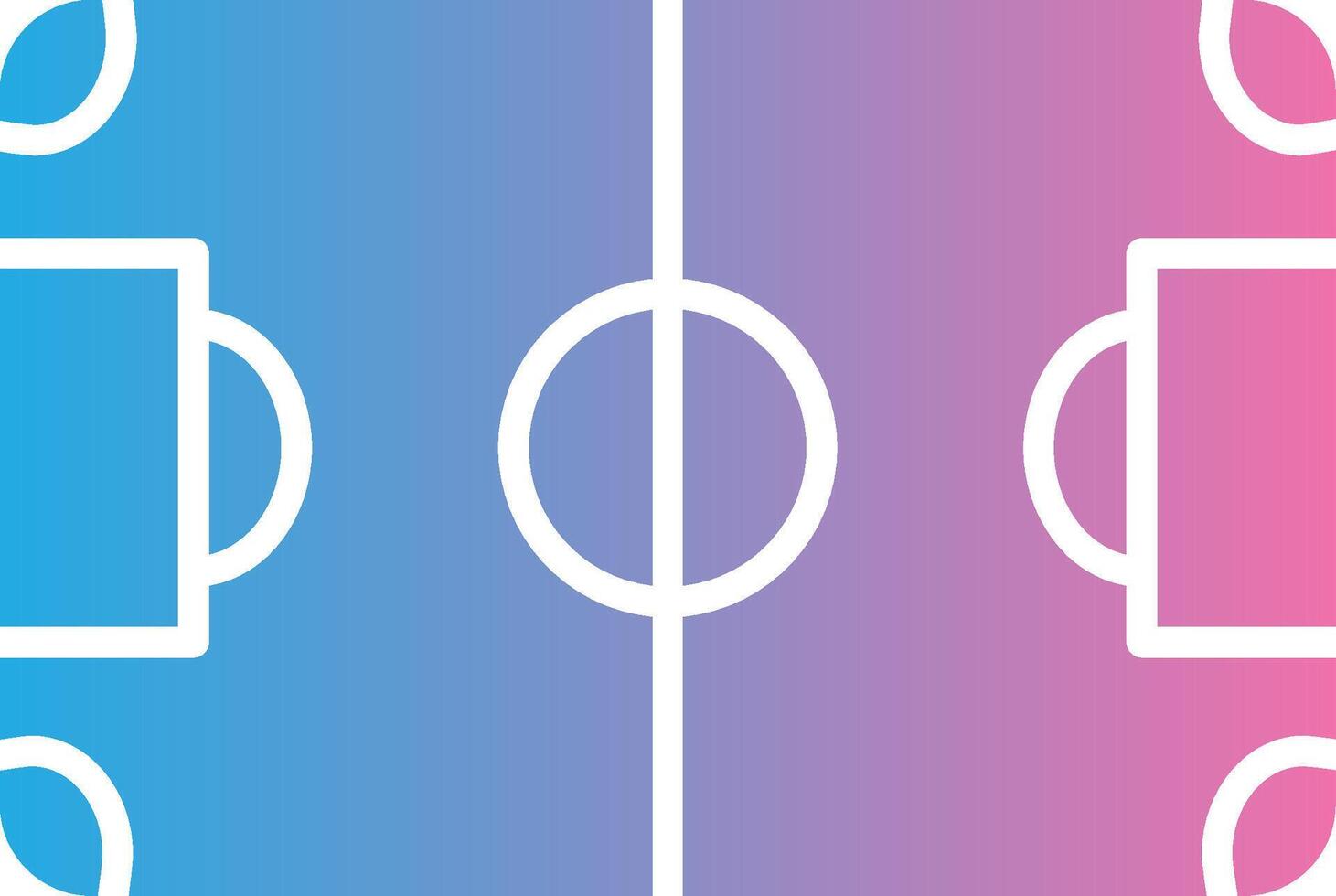 Soccer Field Glyph Gradient Icon Design vector