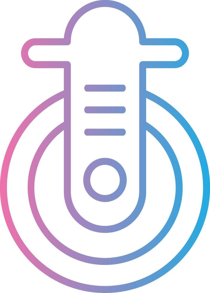 Caster Line Gradient Icon Design vector