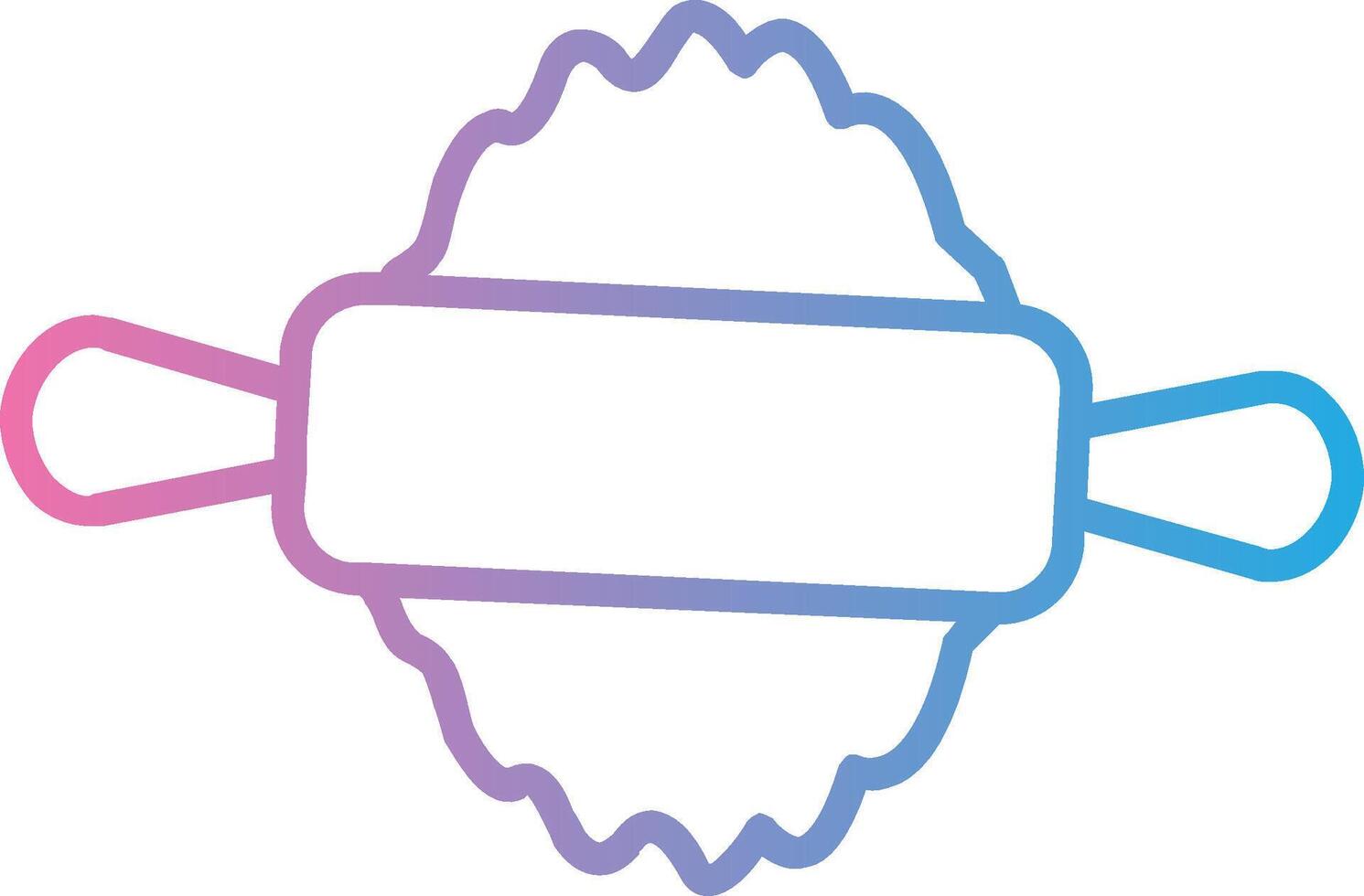 Tortilla Pin Line Gradient Icon Design vector