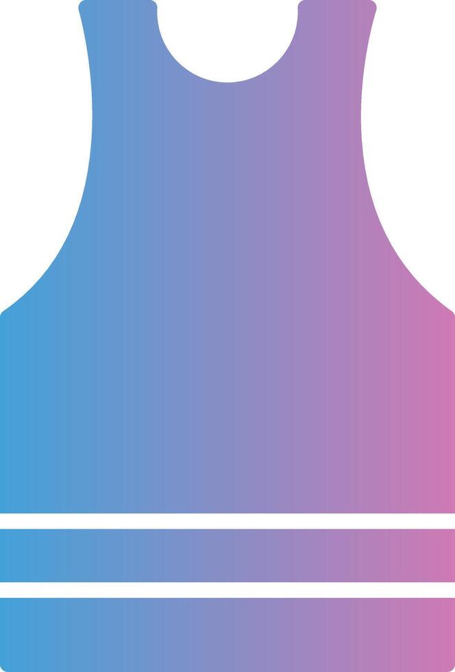 Undershirt Glyph Gradient Icon Design vector
