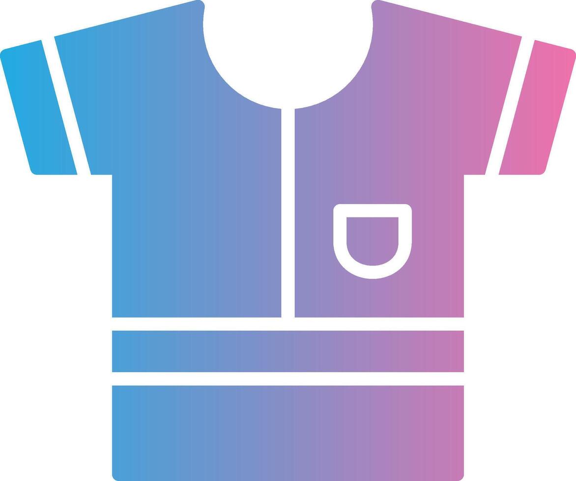 Shirt Glyph Gradient Icon Design vector