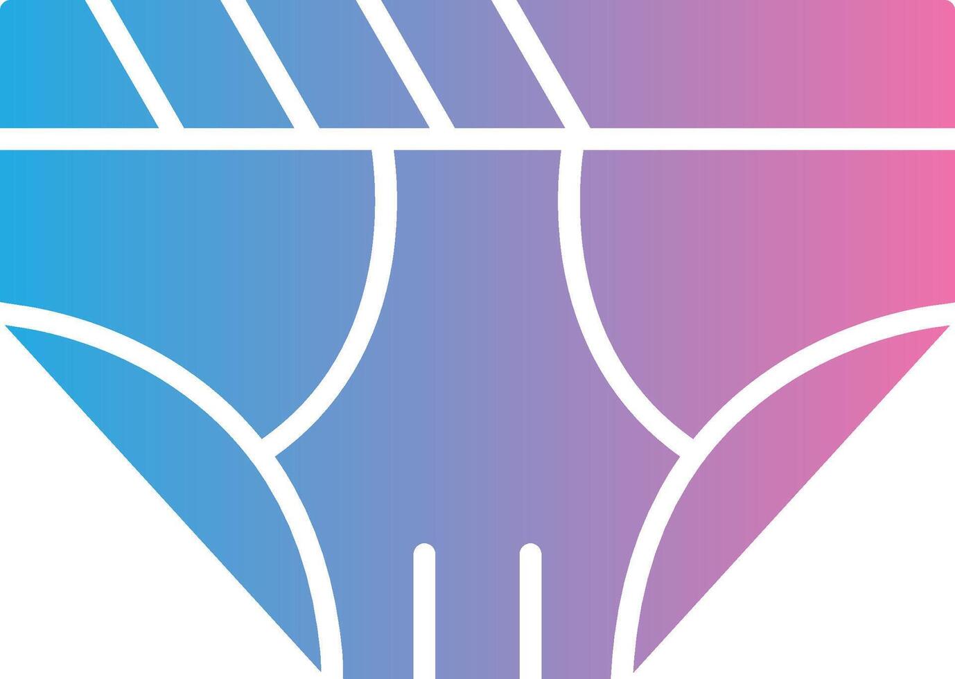 Underwear Glyph Gradient Icon Design vector