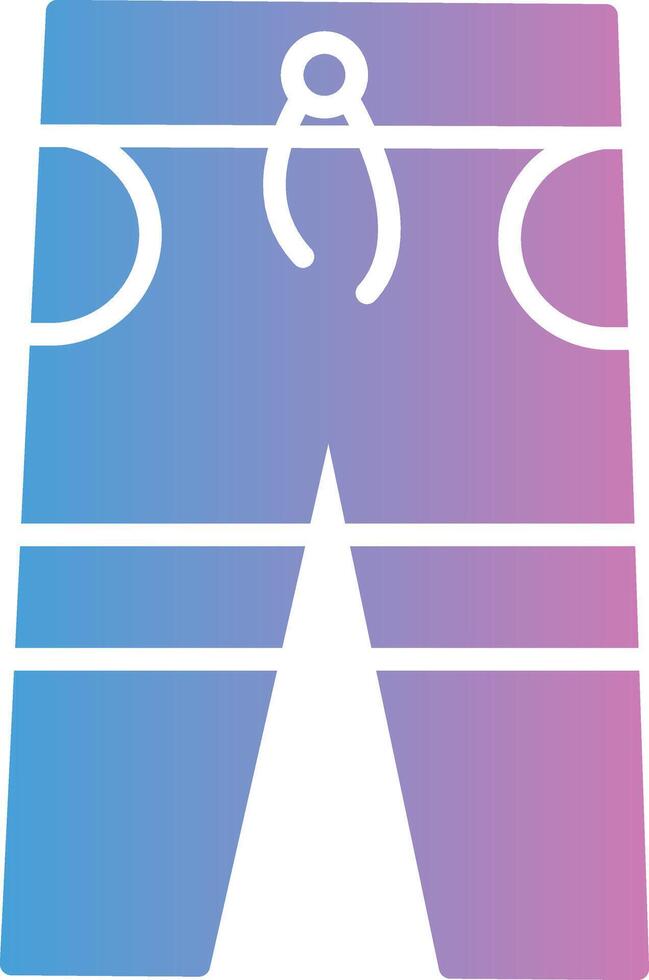 Trousers Glyph Gradient Icon Design vector