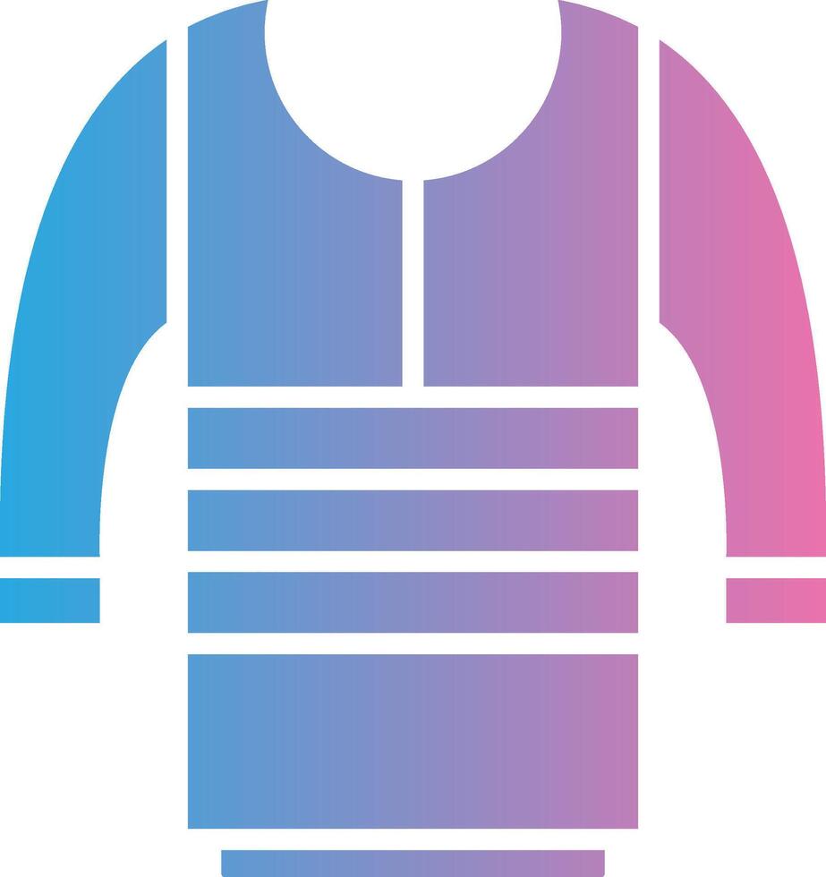 Sweater Glyph Gradient Icon Design vector