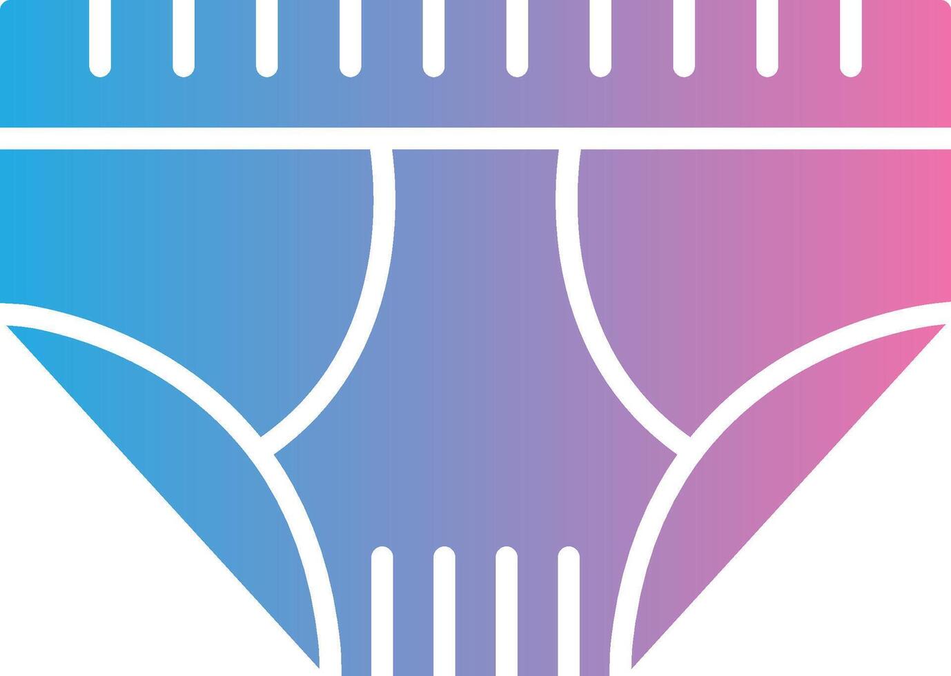 Underwear Glyph Gradient Icon Design vector