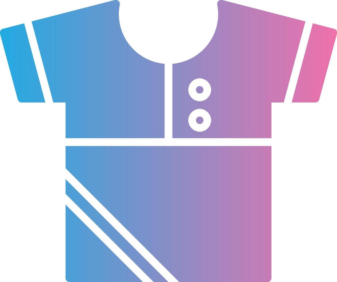 Shirt Glyph Gradient Icon Design vector