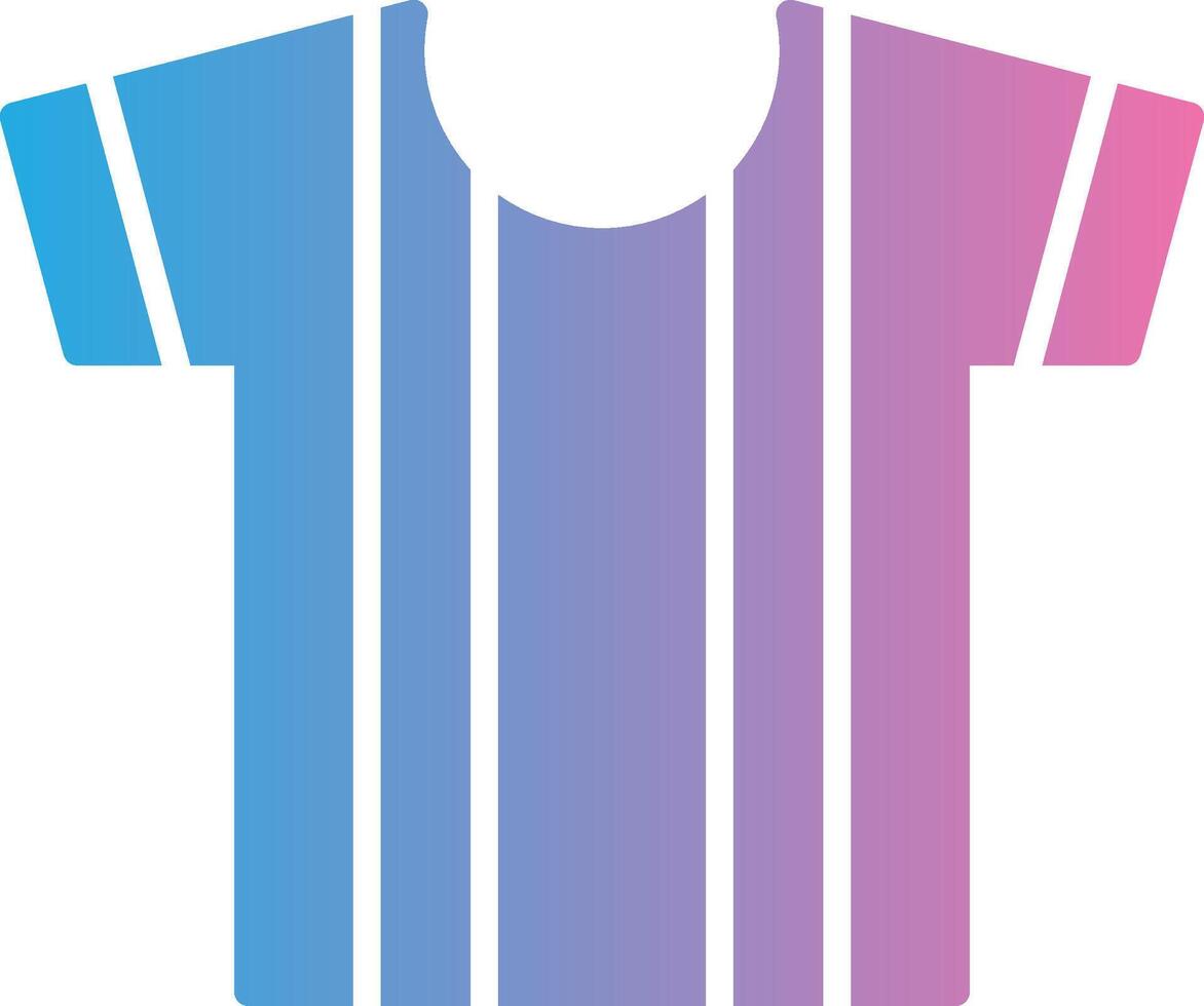 Shirt Glyph Gradient Icon Design vector