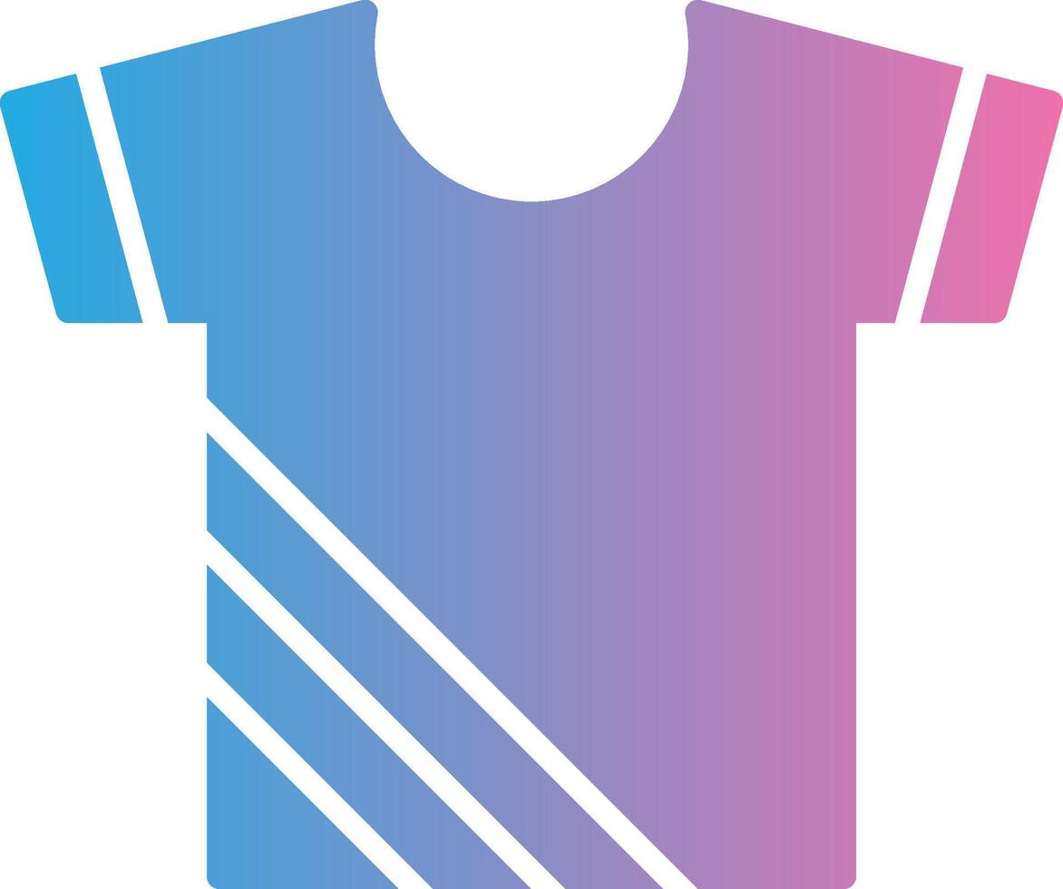 Shirt Glyph Gradient Icon Design vector