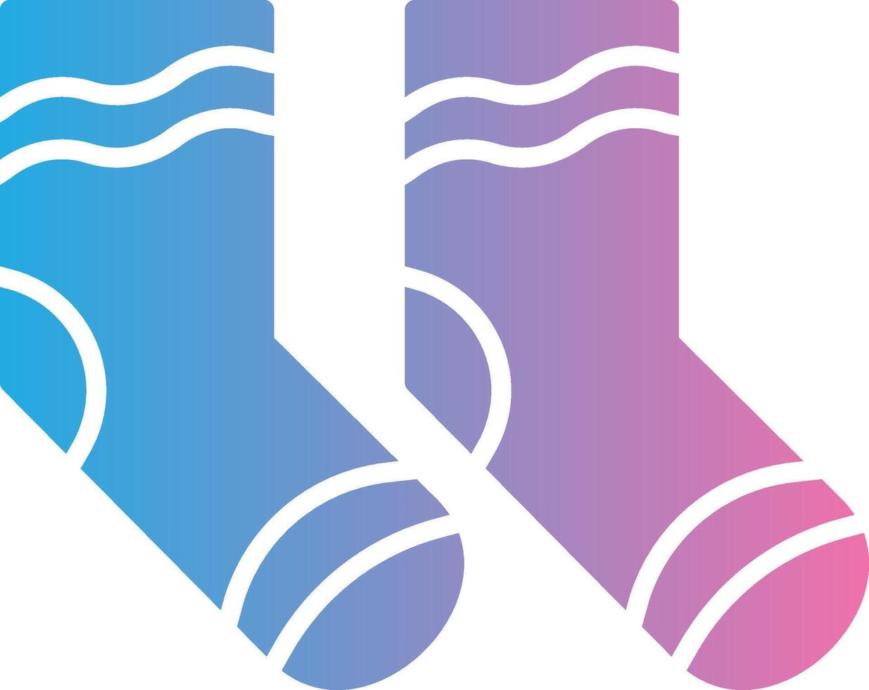 Socks Glyph Gradient Icon Design vector