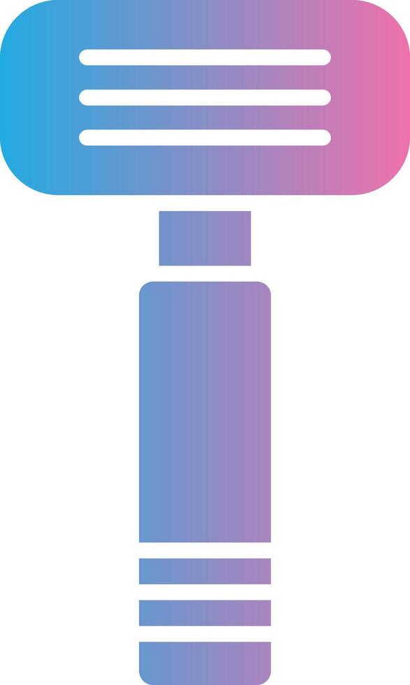 Razor Glyph Gradient Icon Design vector