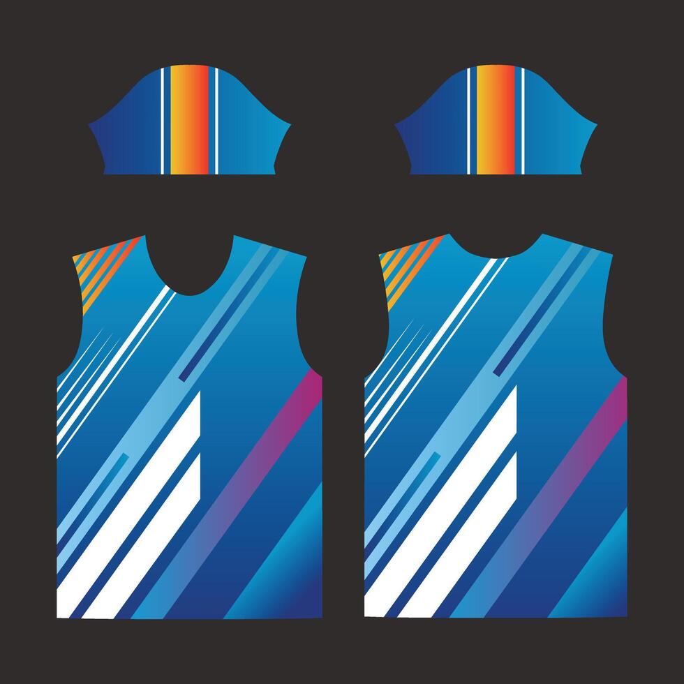 deporte jersey diseño para fútbol, fútbol, carreras, deportes electrónicos, corriendo vector